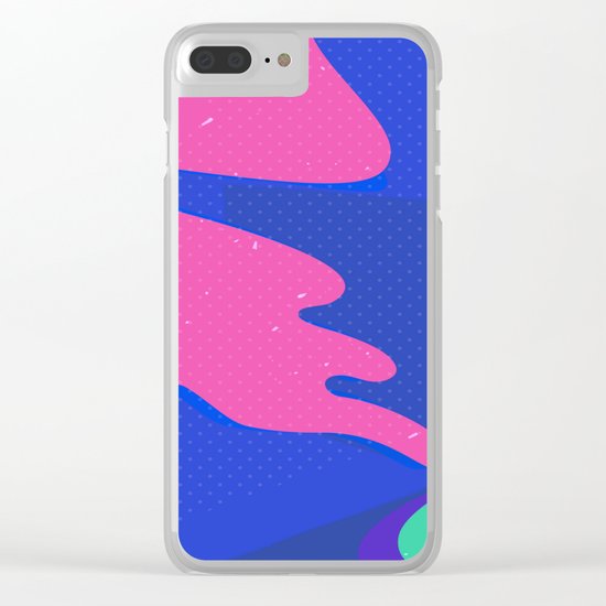 Abstract Art Clear iPhone Case