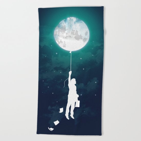 Burn the midnight oil Beach Towel