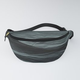 black paper MOUNTAINS Fanny Pack
