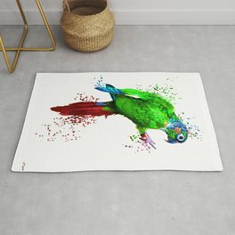 Parrot Painted Rug