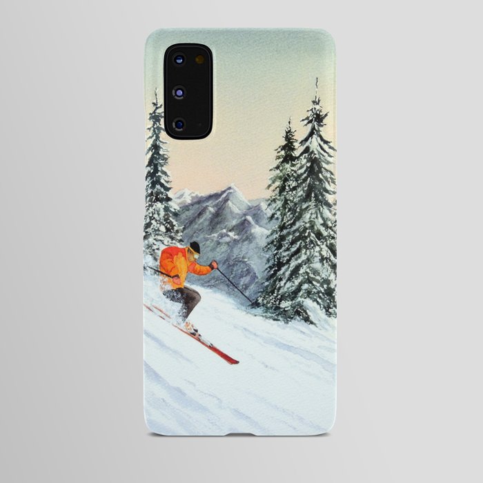 Skiing The Clear Leader Android Case