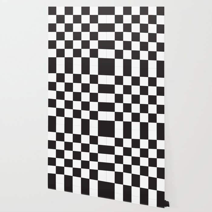 Black And White Checkered Pattern Wallpaper By Beautifulcuteness