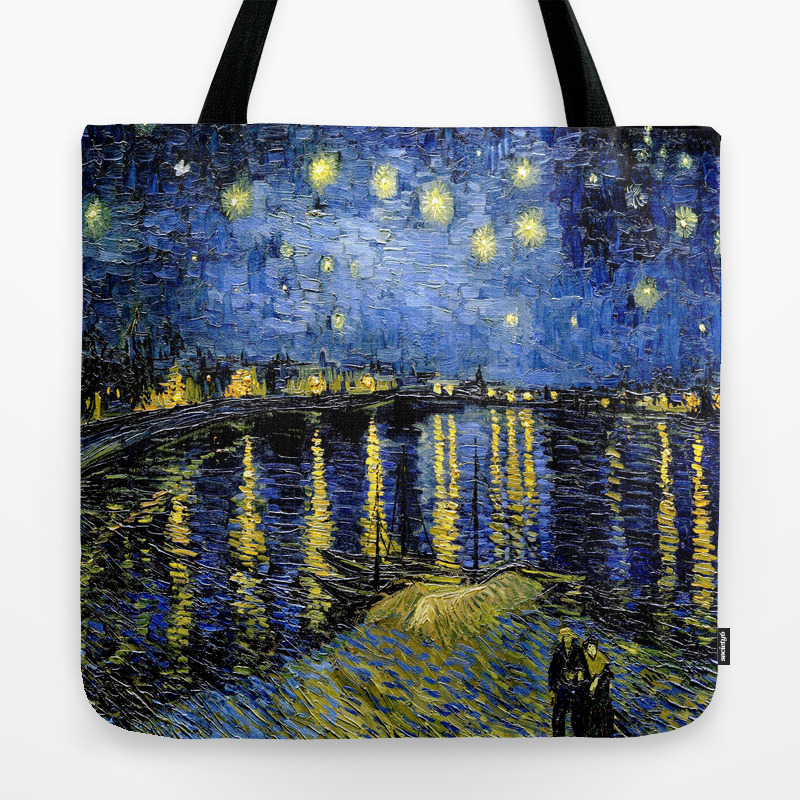 starry night tote bag