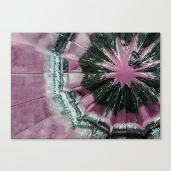 Black and pink abstract Canvas Print