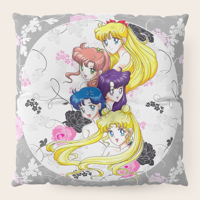 Sailor Senshi Uncovered Original Anime Color Floor Pillow by