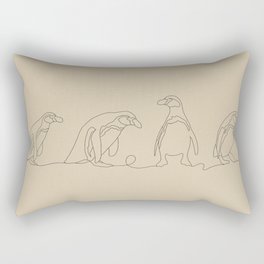 penguins art print  Rectangular Pillow
