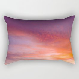 Scenic color of the sky at sunset Rectangular Pillow
