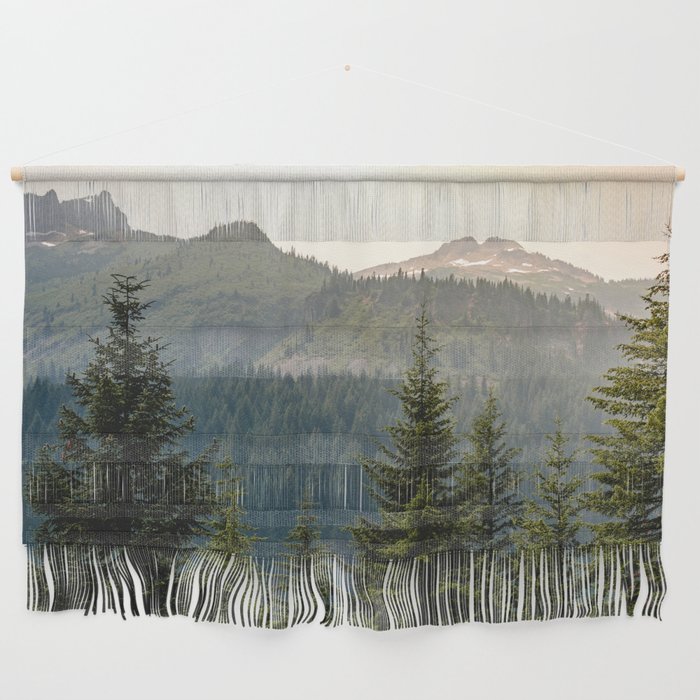 Mount Rainier Summer Adventure II - Pacific Northwest Mountain Landscape Wall Hanging