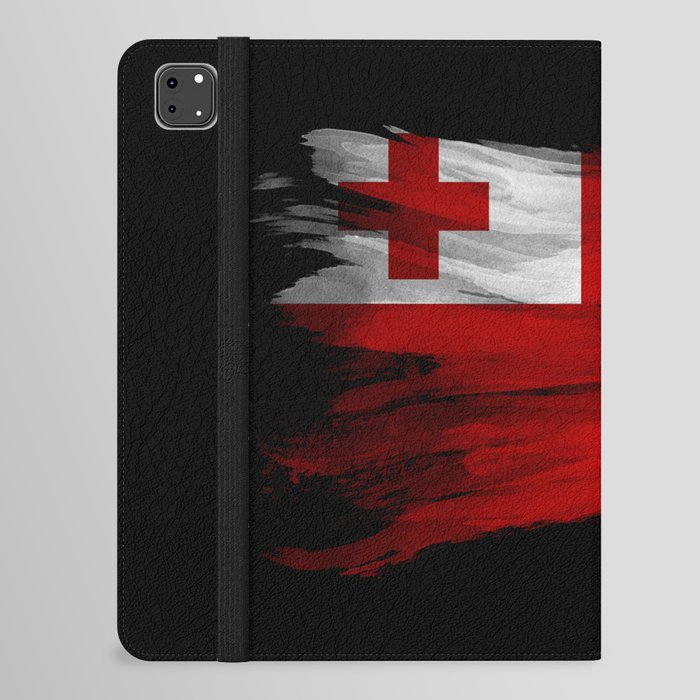 Tonga flag brush stroke, national flag iPad Folio Case