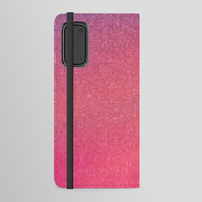amaranth pink sunset architectural glass texture look  Android Wallet Case