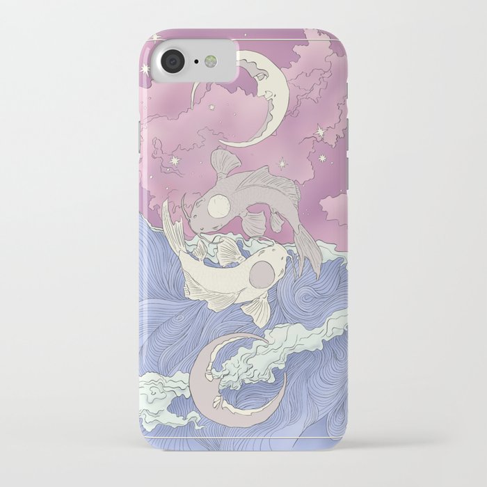 Moon and Ocean Spirts,Yin and Yang iPhone Case
