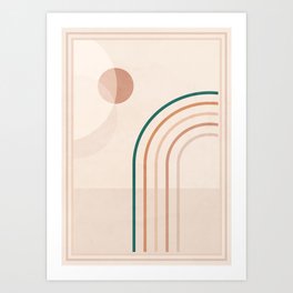 Minimal Geometric Shapes 107 Art Print