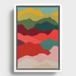 Art Clouds: Mid Century Edition Framed Canvas