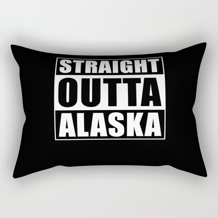 Straight Outta Alaska Rectangular Pillow