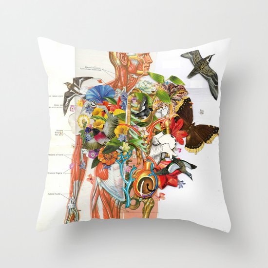 Muscles Throw Pillow