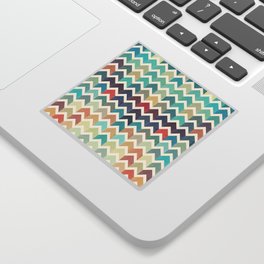 Watercolor Chevron Pattern Sticker