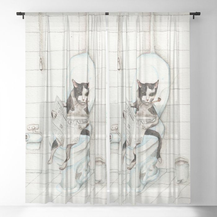 DO NOT DISTURB Sheer Curtain by Goosi Society6
