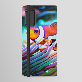 Clownfish Closeup | Aquatic | Coral | Fish | Nature Photography Art Android Wallet Case