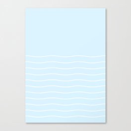 Daphne Blue Ocean Waves Canvas Print