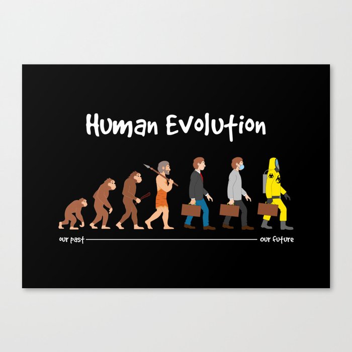Evolution - past to future Canvas Print