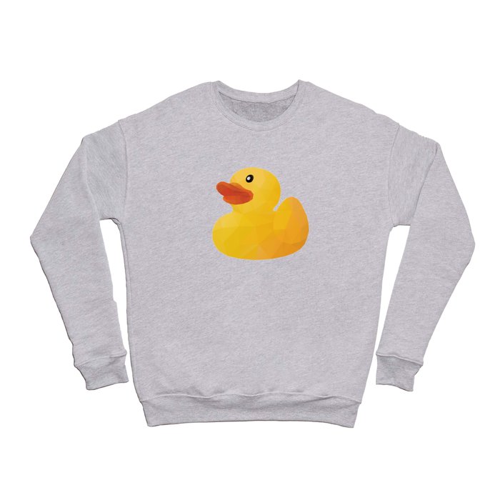 Rubber Duck polygon art Crewneck Sweatshirt