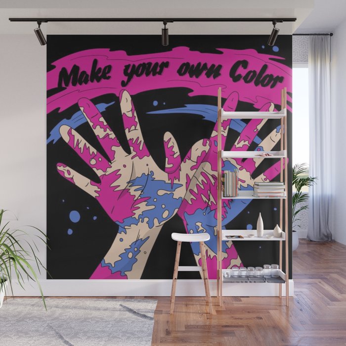 Make Your Own Color Wall Mural by expressionart | Society6