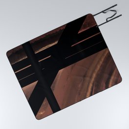 Warm Neutrals- Abstract 7 Picnic Blanket