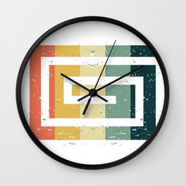 Colorful Spiral Art Gift Idea for Shirts and other Art Products Birthday Friends and Art Fans Hypno Wall Clock