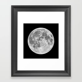 Full Moon Framed Art Print