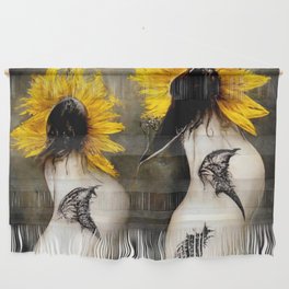 Hummingbirds in Sunflowers Wall Hanging