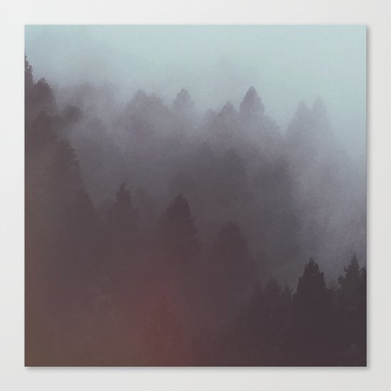 Watercolor Fog Canvas Print