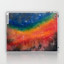Watercolor Rainbow Nebula Laptop Skin