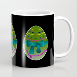 Egg green and blue Bow 03 Coffee Mug