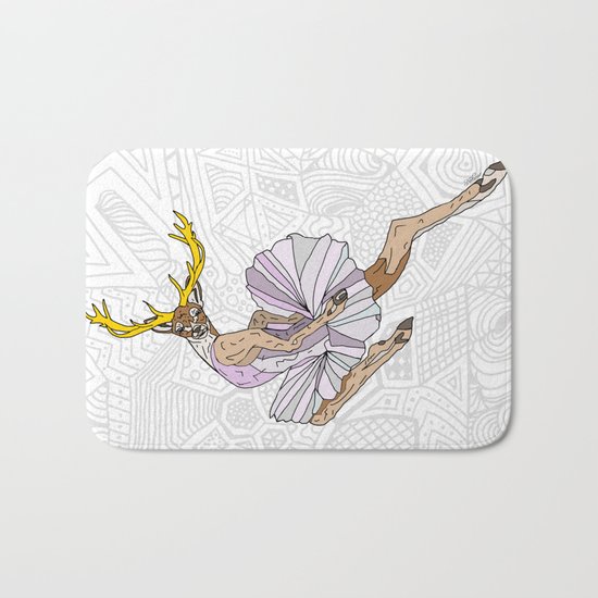 Reindeer Ballerina Tutu Bath Mat