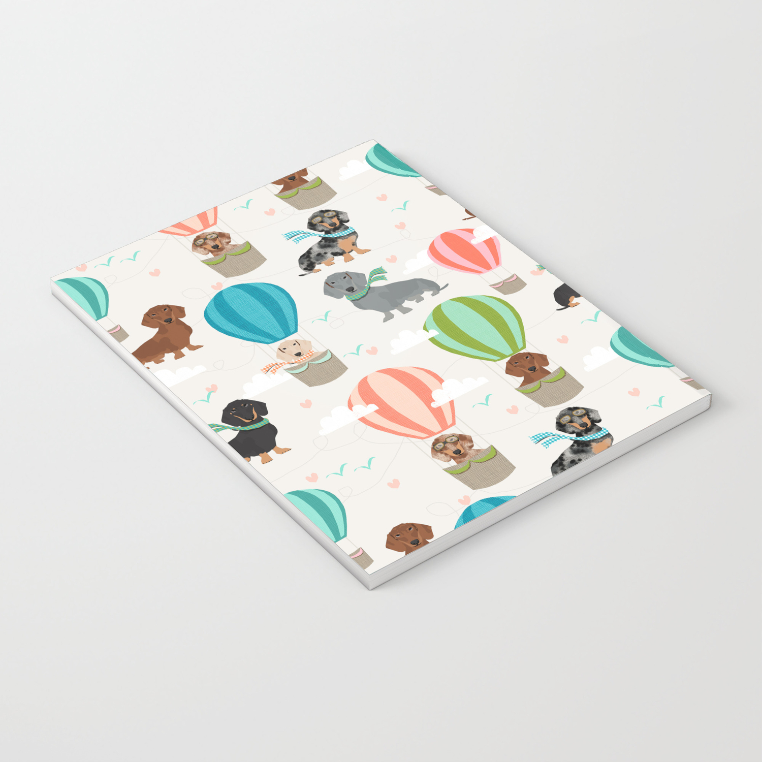 Dachshund Hot Air Balloon Dog Cute Design Fabric Doxie Pillow Decor Phone Case Notebook By Petfriendly Society6,3d Designer Jobs In Bangalore