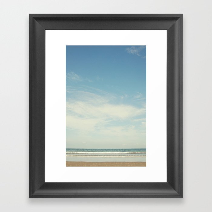 A calm Beach Framed Art Print