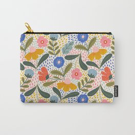 Oh Happy day - Floral pattern  Carry-All Pouch