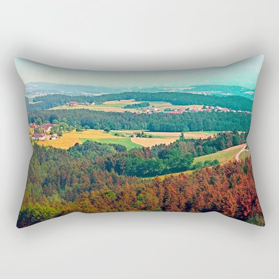 Spring, hot sun, and lots of scenery Rectangular Pillow