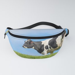 Pregnant Cow Green Grass Paddock Fanny Pack