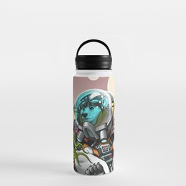 SpaceBear on Mars Water Bottle | Bear, Drawing, Explorer, Mars, Alien, Astronaut 