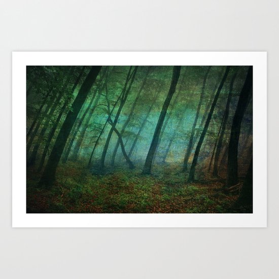 Calming blue winds Art Print