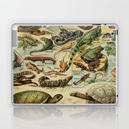Reptiles by Adolphe Millot Laptop Skin