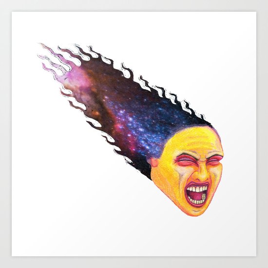 Comet Girl Art Print