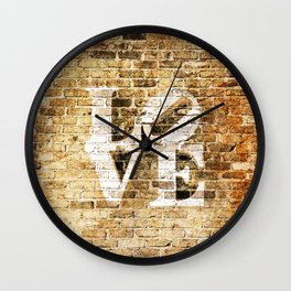 LOVE: BRICK II Wall Clock