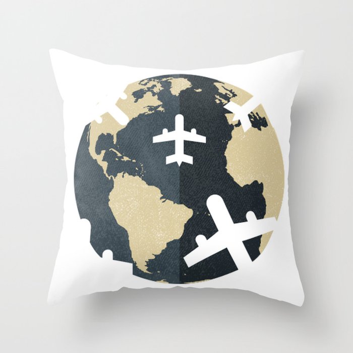 Airplane Throw Pillow