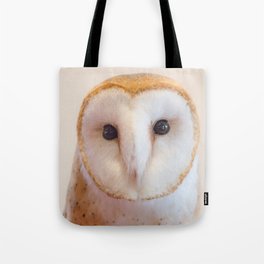 Barn Owl Portrait Tote Bag