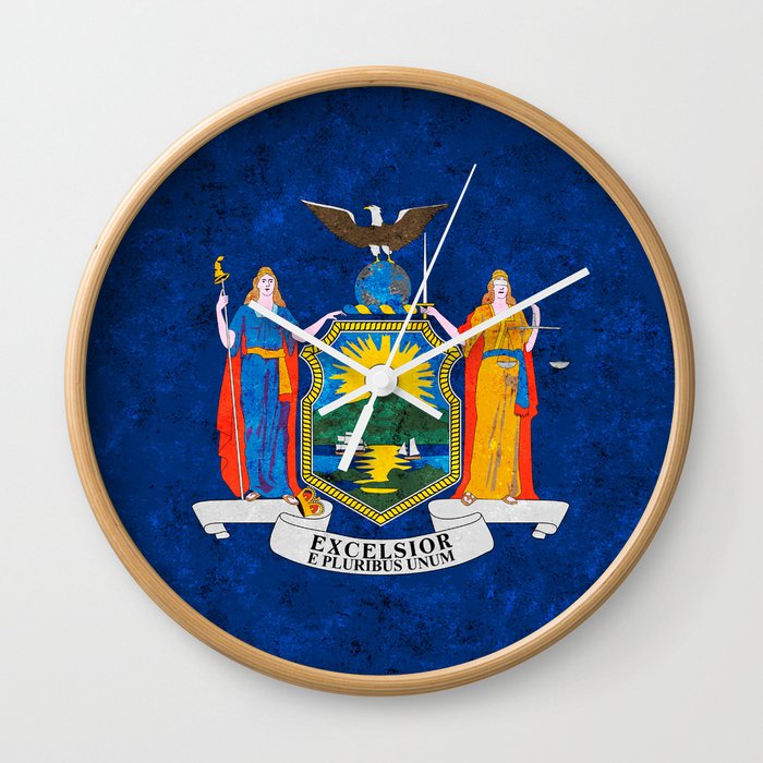 State flag of New York Wall Clock