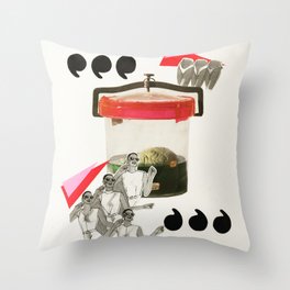 Beauty and Brains Throw Pillow