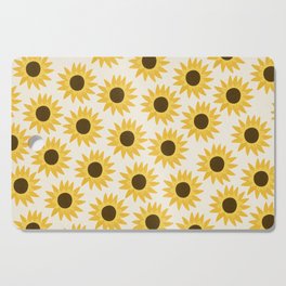 Sunflowers Lover Pattern Hippie Vintage Cutting Board