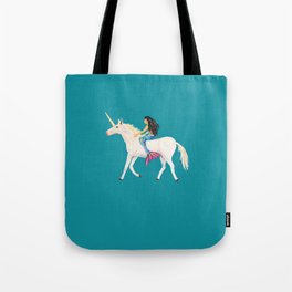 To the Land of Mermaids and Unicorns Tote Bag